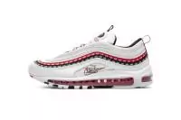 nike air max 97 homme trainers  white university red ck9397-100